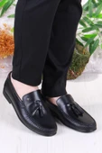 Pierre Cardin 25101 Siyah Hakiki Deri Erkek Babet Loafer Erkek Ayakkabı thumbnail 2