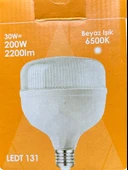 (8 Adet) Osaka 30W (200W) 6500K (Beyaz Işık) E27 Duylu (Kalın Duy) Torch Led Ampul (Yeni Model) thumbnail 2