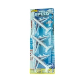 Oyuncak Uçak Üçlü Yolcu Uçağı 15 Cm - 1