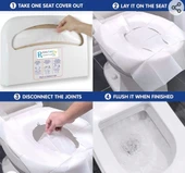 Renktaş klozet kapak örtüsü 250li paket - 2