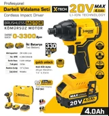 SGS5501 - 20 Volt 4 Amper 330 Nm Akülü Darbeli Vidalama Seti Kömürsüz Motor - 2
