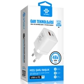 Gan Teknolojisi 48W USB + PD Arbaks Şarj Başlığı Arb-013 - 1