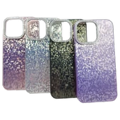 iphone 12 - Taşlı Simli Silikon Kılıf Kapak VTX-6157 - 1