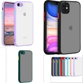 iPhone 12 Pro Max - Kılıf Huks Tam Korumalı Silikon Kılıf Kapak (Renkli) - 1