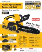 SGS5320 - 20 Volt Akülü Ağaç Kesme Budama Testere Makina Seti 25 cm Pala - 2