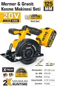 SGS5540 - 20 Volt 4 Amper 125mm Akülü Mermer Granit Fayans Makinası - 3
