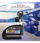 Motosiklet Alarmlı Disk Kilidi R8201 - 1