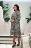 Trend Kadın Zarafetin Ve Şıklığın Buluştuğu Büyük Beden Leopar Desenli Elbisemizi Keşfedin. - 2