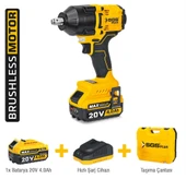 SGS5503 - 1/2 - 20 Volt 4 Amper 650 Nm Tork Akülü Darbeli Somun Sıkma Sökme Makina Seti Tek Akülü - 1