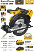 SGS5541 - 20 Volt 4 Amper 165mm Akülü Sunta Kesme Makinası - 3