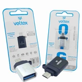 (Micro) To Usb Metal  Dönüştürücü Otg Veltex VTX-502 - 1