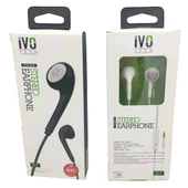 Stereo Earphone Kablolu Kulaklık (Siyah Beyaz) İvotech  K7 - 1