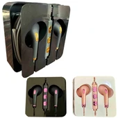 EarPro Tasarımlı Microfonlu Kulaklık (Renkli) 3.5MM - 1