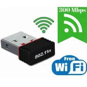 300 Mbps Mini Wifi Kablosuz Usb Nano W-1 - 1