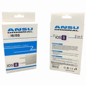 İphone Kablolu Şarj Aleti + Kablo Ansu - 1
