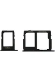 ENALP SAMSUNG J7 PRİME -J5 PRİME uyumlu SİM KART TEPSİSİ ÇEKMECESİ YUVASI SETİ (SİYAH ) - 1