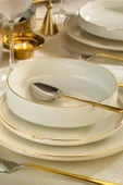 Kütahya Porselen 24 Parça Chef Taste Of Altın Fileli Yemek Takımı - 2