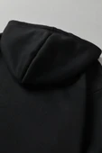 Black Baskılı  Pamuklu Oversize Sweatshirt thumbnail 3