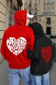 More Love Baskılı  Pamuklu Oversize Sweatshirt thumbnail 8