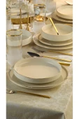 Kütahya Porselen 24 Parça Chef Taste Of Altın Fileli Yemek Takımı - 3