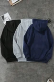 3'lu Paket Baskılı Oversize Unisex Sweatshirt - 10