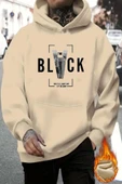 Black Baskılı  Pamuklu Oversize Sweatshirt thumbnail 7