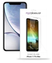 Apple iPhone 11 Pro Max Nano Kırılmaz Cam Ekran Koruyucu İnce Esnek thumbnail 1