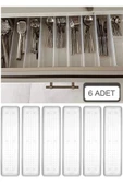 Bade 6 Adet (L) Çekmece Içi Çatal Kaşık Düzenleme Kutusu - Kaşıklık Organizer thumbnail 1