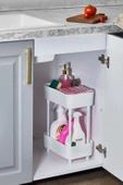 Bose 2 Katlı Evye Altı Organizer - Mutfak Ve Banyo Rafı Beyaz - 1