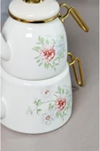Emaye Çaydanlık Clodia Çiçekli Retro Çaydanlık 201342 - 4