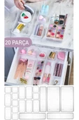 Bade 20 Parça Takı Kutusu Aksesuar Düzenleyici Kutu Kozmetik Makyaj Malzemesi Organizer thumbnail 1