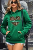 Kalp Baskılı Oversize Sweatshirt thumbnail 8
