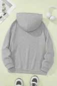 Meow Tatlı Kediler Baskılı Oversize Sweatshirt thumbnail 6