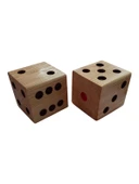 HarmonySpor Dev Ahşap Oyun Zarı Dekor Zarı 8,5cm Çift - 5