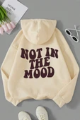 Havamda Değilim Baskılı Oversize Sweatshirt - 4