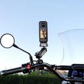 KELEPÇE BAĞLANTILI 360 AKSİYON KAMERA TUTUCU TAK ÇIKAR BAŞLIKLI - 8