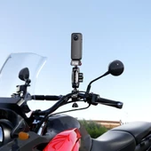 KELEPÇE BAĞLANTILI 360 AKSİYON KAMERA TUTUCU TAK ÇIKAR BAŞLIKLI - 7