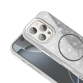 Apple iPhone 16 Pro Max Kılıf Magsafe Şarj Özellikli Parlayan Simli Redclick Okso Kapak - 7