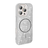 Apple iPhone 16 Pro Kılıf Magsafe Şarj Özellikli Parlayan Simli Redclick Okso Kapak thumbnail 11