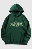 Dark Baskılı Oversize Sweatshirt - 4