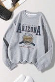 Arizona Baskılı Oversize Sweatshirt - 1
