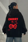 Cherry Baskılı Oversize Sweatshirt thumbnail 3