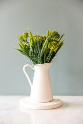Allium 2li Sarı Yapay Çiçek - 1