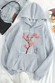Cherry Tree Baskılı Oversize Sweatshirt thumbnail 7