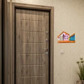 Veraart Ahşap Ev Çiçek Anahtar Askılığı 6 Kanca Anahtar Askısı Organizer Anahtar Düzenleyici - 3