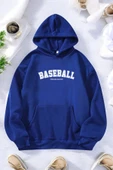 Baseball Baskılı Oversize Sweatshirt thumbnail 3