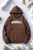 Baseball Baskılı Oversize Sweatshirt thumbnail 5