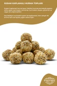 payitaht hurma Özel Kutulu İkramlık Hediyelik Susam Kaplamalı Şekersiz Vegan Glutensiz Hurma Topları 350G - 2