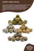 payitaht hurma Antep Fıstıklı, Hindistan Cevizi, Ay Çekirdeği Ve Susam Kaplamalı Kokteyl Hurma Topları 400gr - 2