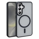 Galaxy S25 Plus Kılıf M-safe Şarj Özellikli Mat Arka Yüzey Zore Sio Kapak thumbnail 1